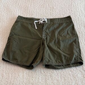 Birdwell Olive Green Men's Board Shorts / 33